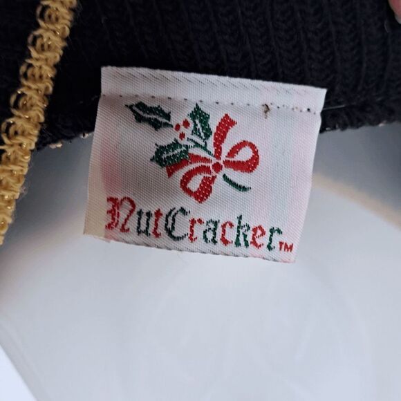 Nutcracker Vintage 80s Animal Print Metallic Sweater size Medium - Picture 6 of 6